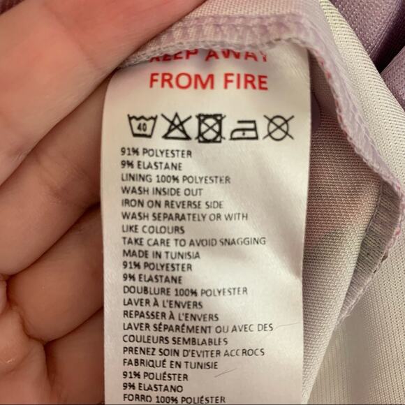 Urban Outfitters Lavender Rose Printed Satin Mini Dress X Large - Picture 5 of 6